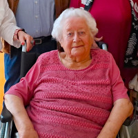 Inge Kick an ihrem 100. Geburtstag