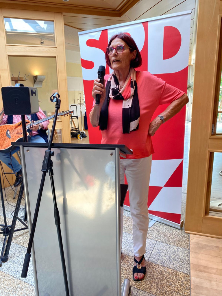 Oberfrankentag Bild 19 Die Co-Vorsitzende Lona Hagen