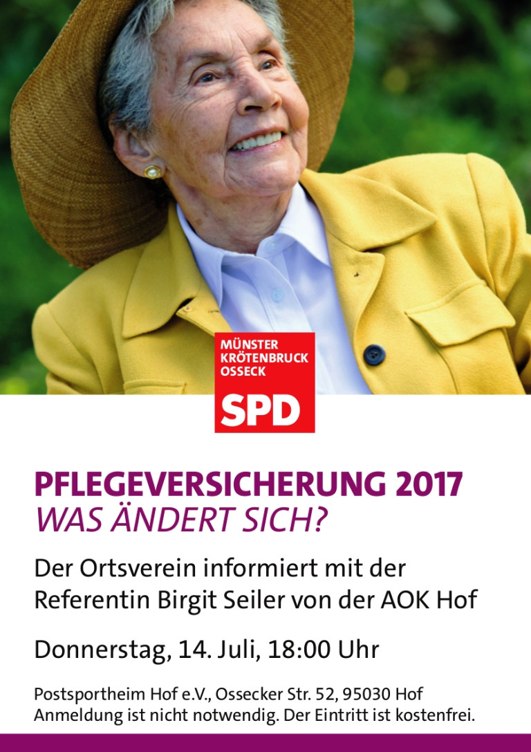 Pflegeversicherung 2017 - Was ändert sich?