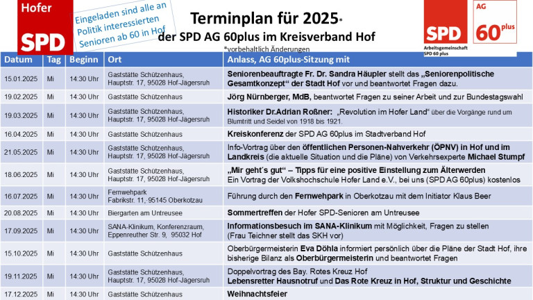 Terminplan (jpg) der AG 60pls für 2025